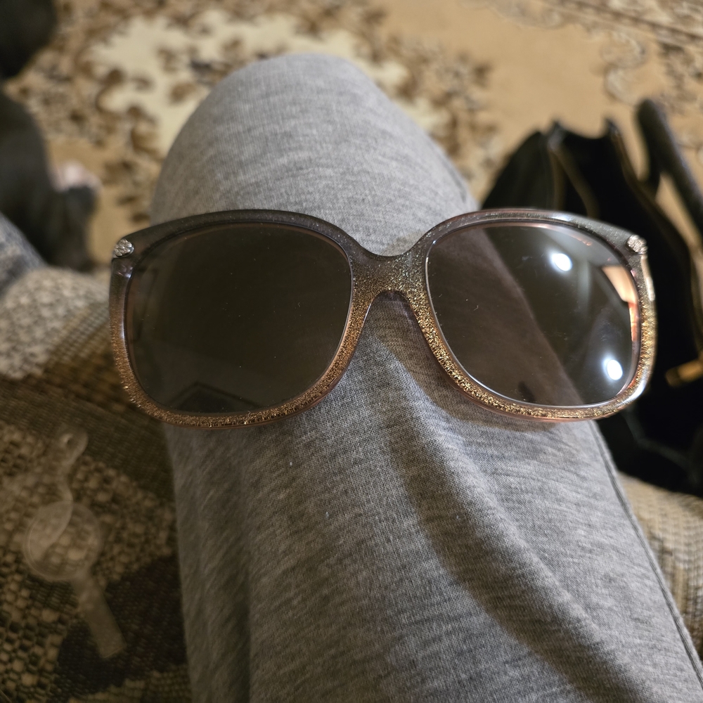 Coach Black Oversized Sunglasses with UV Protection